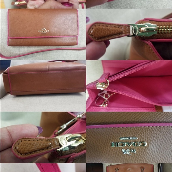 New With Tag COACH Crossgrain Saddle Dhalia - Picture 3 of 3